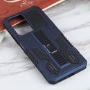 For Xiaomi 11T Vanguard Warrior All Inclusive Double-color Shockproof TPU + PC Protective Case with Holder(Blue)