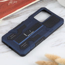 For Xiaomi 11T Vanguard Warrior All Inclusive Double-color Shockproof TPU + PC Protective Case with Holder(Blue)