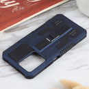 For Xiaomi 11T Vanguard Warrior All Inclusive Double-color Shockproof TPU + PC Protective Case with Holder(Blue)