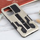 For Xiaomi 11T Vanguard Warrior All Inclusive Double-color Shockproof TPU + PC Protective Case with Holder(Gold)