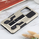 For Xiaomi 11T Vanguard Warrior All Inclusive Double-color Shockproof TPU + PC Protective Case with Holder(Gold)