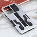 For Xiaomi 11T Vanguard Warrior All Inclusive Double-color Shockproof TPU + PC Protective Case with Holder(Silver)