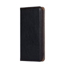 For Samaung Galaxy S22 Ultra 5G Pure Color Magnetic Horizontal Flip Leather Case with Holder & Card Slot & Wallet(Black)