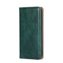 For Samaung Galaxy S22 Ultra 5G Pure Color Magnetic Horizontal Flip Leather Case with Holder & Card Slot & Wallet(Green)