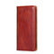 For Samaung Galaxy S22 Ultra 5G Pure Color Magnetic Horizontal Flip Leather Case with Holder & Card Slot & Wallet(Brown)