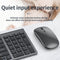 109 Three-mode Wireless Bluetooth Keyboard Mouse Set(Silver)