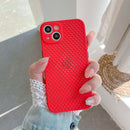 Shockproof Hollow Breathe Protective Case For iPhone 13(Red)