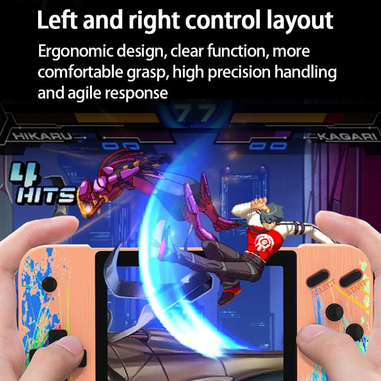 G3 Macaron 3.5 inch Screen Handheld Game Console Built-in 800 Games(Grey)