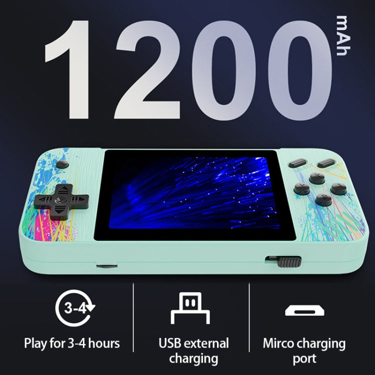 G3 Macaron 3.5 inch Screen Handheld Game Console Built-in 800 Games(Grey)
