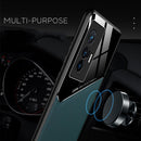 For vivo X70 All-inclusive Leather + Organic Glass Protective Case with Metal Iron Sheet(Green)