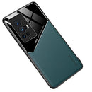 For vivo X70 Pro All-inclusive Leather + Organic Glass Protective Case with Metal Iron Sheet(Green)