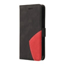 For Xiaomi 11T / 11T Pro Dual-color Splicing Horizontal Flip PU Leather Case with Holder & Card Slots & Wallet(Black)