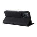 For Xiaomi 11T / 11T Pro Dual-color Splicing Horizontal Flip PU Leather Case with Holder & Card Slots & Wallet(Black)