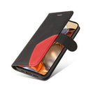 For Xiaomi 11T / 11T Pro Dual-color Splicing Horizontal Flip PU Leather Case with Holder & Card Slots & Wallet(Black)