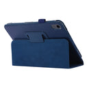 Litchi Texture Horizontal Flip PU Leather Tablet Case with Holder For iPad mini 6(Dark Blue)