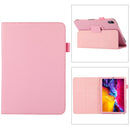 Litchi Texture Horizontal Flip PU Leather Tablet Case with Holder For iPad mini 6(Pink)