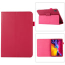 Litchi Texture Horizontal Flip PU Leather Tablet Case with Holder For iPad mini 6(Rose Red)