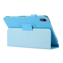 Litchi Texture Horizontal Flip PU Leather Tablet Case with Holder For iPad mini 6(Baby Blue)