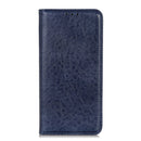 For Samsung Galaxy S22 5G Magnetic Crazy Horse Texture Horizontal Flip Leather Case with Holder & Card Slots & Wallet(Blue)