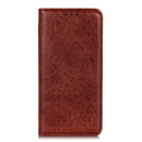 For Samsung Galaxy S22 5G Magnetic Crazy Horse Texture Horizontal Flip Leather Case with Holder & Card Slots & Wallet(Brown)