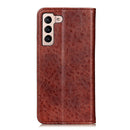 For Samsung Galaxy S22 5G Magnetic Crazy Horse Texture Horizontal Flip Leather Case with Holder & Card Slots & Wallet(Brown)