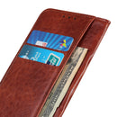 For Samsung Galaxy S22 5G Magnetic Crazy Horse Texture Horizontal Flip Leather Case with Holder & Card Slots & Wallet(Brown)