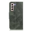 For Samsung Galaxy S22+ 5G Mirren Crazy Horse Texture Horizontal Flip Leather Case with Holder & Card Slots & Wallet(Dark Green)