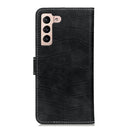 For Samsung Galaxy S22 5G Magnetic Crocodile Texture Horizontal Flip Leather Case with Holder & Card Slots & Wallet(Black)