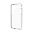 For iPhone 11 Grid Pattern Shockproof Transparent TPU Protective Case(White)