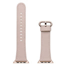 Classic Buckle Leather Watch Band For Apple Watch Series 7 45mm / 6&SE&5&4 44mm / 3&2&1 42mm(Pink)