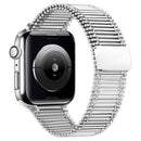 Chain Loop Steel Watch Band For Apple Watch Series 7 41mm / 6&SE&5&4 40mm / 3&2&1 38mm (Silver)