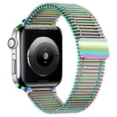Chain Loop Steel Watch Band For Apple Watch Series 7 45mm / 6&SE&5&4 44mm / 3&2&1 42mm(Colorful)