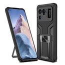 For Xiaomi Mi 11 Ultra Armor 2 in 1 PC + TPU Magnetic Shockproof Case with Foldable Holder(Black)