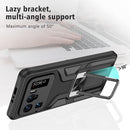 For Xiaomi Mi 11 Ultra Armor 2 in 1 PC + TPU Magnetic Shockproof Case with Foldable Holder(Black)