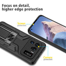 For Xiaomi Mi 11 Ultra Armor 2 in 1 PC + TPU Magnetic Shockproof Case with Foldable Holder(Black)