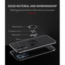 For OPPO Realme GT Neo2 Metal Ring Holder 360 Degree Rotating TPU Phone Case(Black+Red)