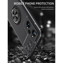 For OPPO Realme GT Neo2 Metal Ring Holder 360 Degree Rotating TPU Phone Case(Black+Red)