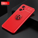 For OPPO Realme GT Neo2 Metal Ring Holder 360 Degree Rotating TPU Phone Case(Red)