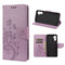 For Samsung Galaxy A13 5G Butterfly Flower Pattern Horizontal Flip Leather Phone Case with Card Slot & Holder(Light Purple)