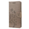 For Samsung Galaxy A13 5G Butterfly Flower Pattern Horizontal Flip Leather Phone Case with Card Slot & Holder(Grey)