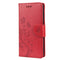 For Samsung Galaxy A13 5G Butterfly Flower Pattern Horizontal Flip Leather Phone Case with Card Slot & Holder(Red)