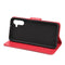 For Samsung Galaxy A13 5G Butterfly Flower Pattern Horizontal Flip Leather Phone Case with Card Slot & Holder(Red)