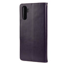 For Samsung Galaxy A13 5G Butterfly Flower Pattern Horizontal Flip Leather Phone Case with Card Slot & Holder(Dark Purple)