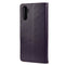 For Samsung Galaxy A13 5G Butterfly Flower Pattern Horizontal Flip Leather Phone Case with Card Slot & Holder(Dark Purple)