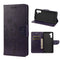 For Samsung Galaxy A13 5G Butterfly Flower Pattern Horizontal Flip Leather Phone Case with Card Slot & Holder(Dark Purple)