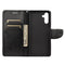 For Samsung Galaxy A13 5G Butterfly Flower Pattern Horizontal Flip Leather Phone Case with Card Slot & Holder(Black)