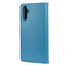 For Samsung Galaxy A13 5G Butterfly Flower Pattern Horizontal Flip Leather Phone Case with Card Slot & Holder(Blue)