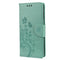 For Samsung Galaxy A13 5G Butterfly Flower Pattern Horizontal Flip Leather Phone Case with Card Slot & Holder(Green)