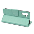 For Samsung Galaxy A13 5G Butterfly Flower Pattern Horizontal Flip Leather Phone Case with Card Slot & Holder(Green)