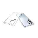 For Samsung Galaxy S22 Ultra 5G Shockproof Non-slip Waterproof Thickening TPU Protective Case (Transparent)